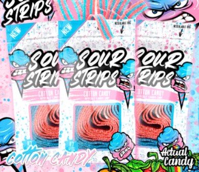 Sour Strips Candy Cotton 104g-img