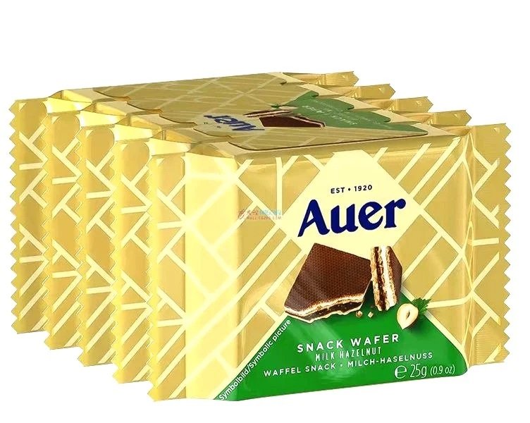 AUER SNACK WAFER MILK HAZELNUT 4PCS*25G-img