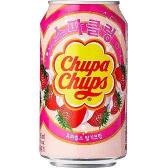 Chupa Chups strawberry sparkling Drink 345 ml-img