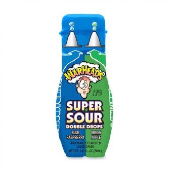Warheads Super Sour Blue Raspberry and Green Apple Double Drops, 30 ml-img