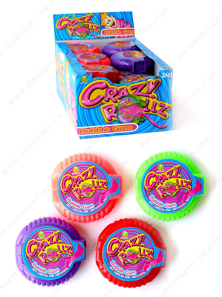 MONTI CRAZY ROOLZ BUBBLE GUM 24PCS-img