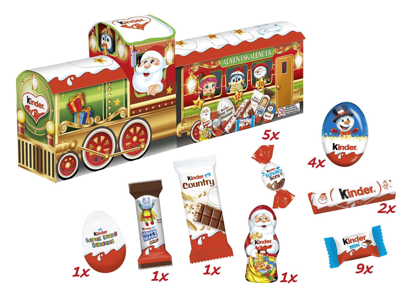 KINDER ADVENTSKLAENDER 3D TRAIN 221,G-img