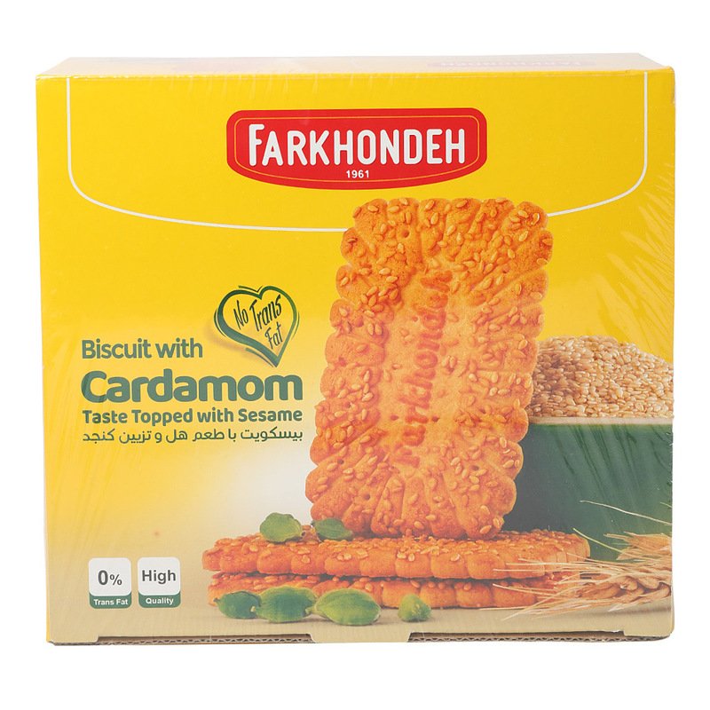 FARKHONDEH BISCUIT CARDAMOM TASTE TOPPED WITHE SESAME 700G-img
