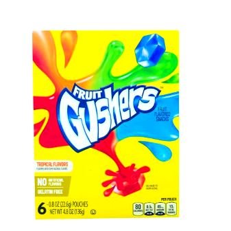 Fruit Gushers Tropical  Flavors 6 Pouches-img