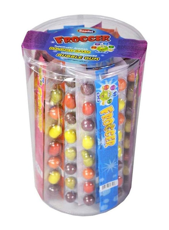 SAADET FROGGER BUBBLE GUM TUTTIFRUTTI FLAVOUR 42PCS-img