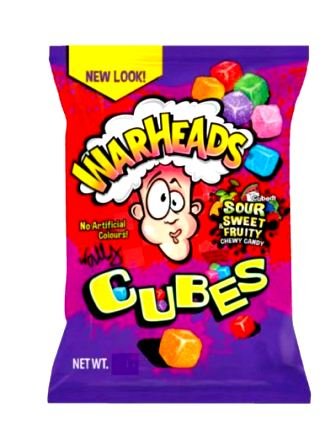 Warheads Cubes Sour and Sweet Fruity Chewy Candy 226g-img