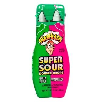 Warheads Super Sour Double Drops Green Apple, Watermelon PET Bottle 30 ml-img