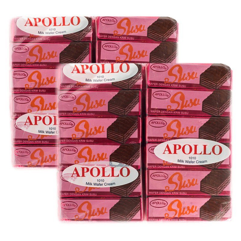 APOLLO MILK CHOCO WAFER CREAM 48PCS*12G-img