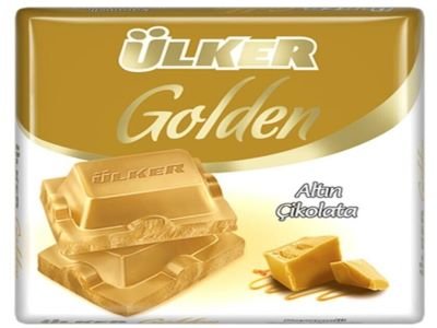 Ulker Golden Caramel White Square Chocolate 60g-img
