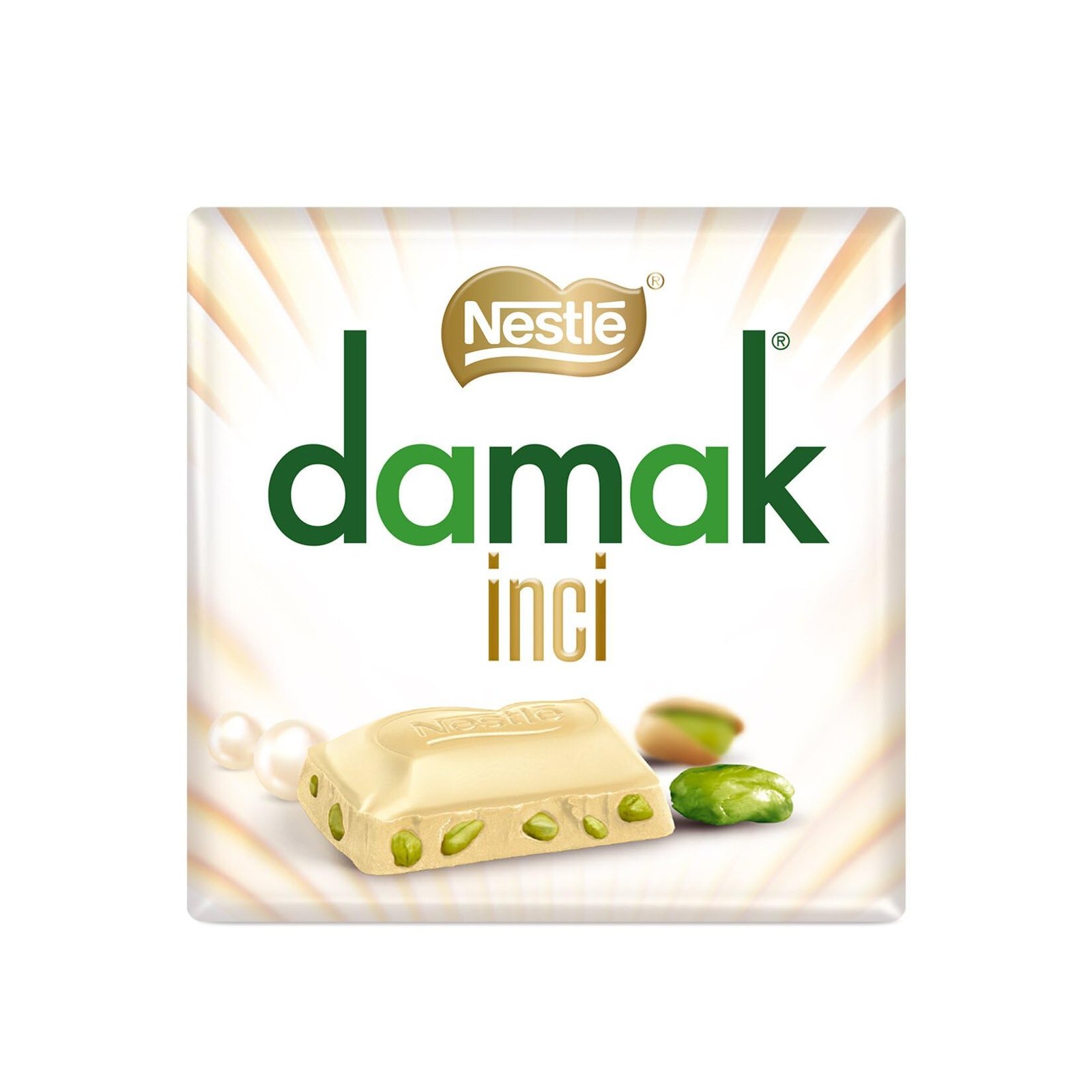 Nestle Damak White Inci  With Pistachios - 60 gr-img