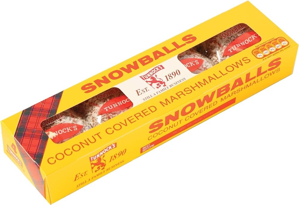 TUNNOCKS SNOWBALLS COCONUT COVERED MARSHMALLOWS 4*30G-img