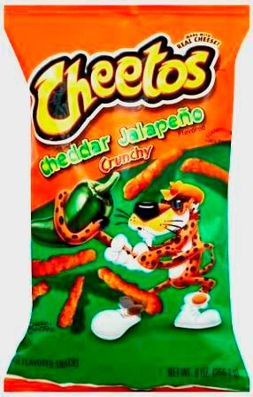 Cheetos Crunchy Cheddar Cheese Jalapeno Snacks 226.8g-img